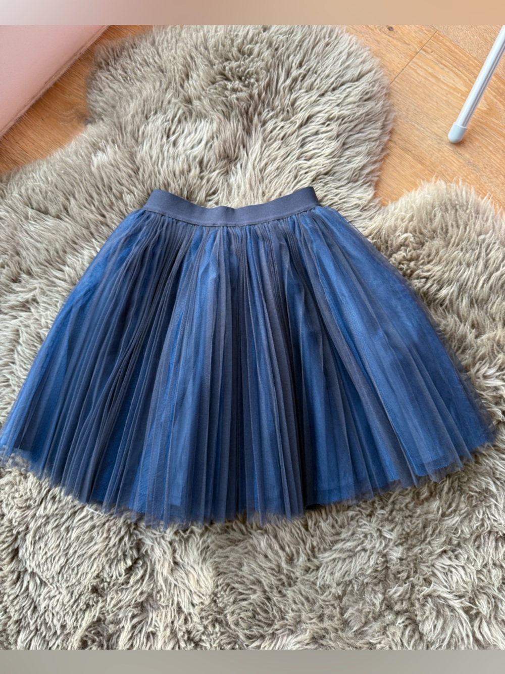 Jacadi Navy Blue Layered Tulle Skirt